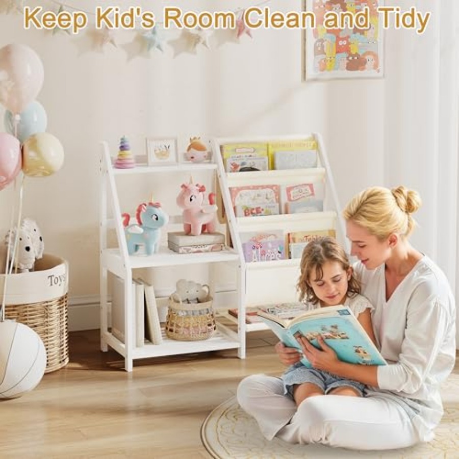 Bookshelf with Storage 3 Tier  – Baby Nursery Books Bewertung und Preis