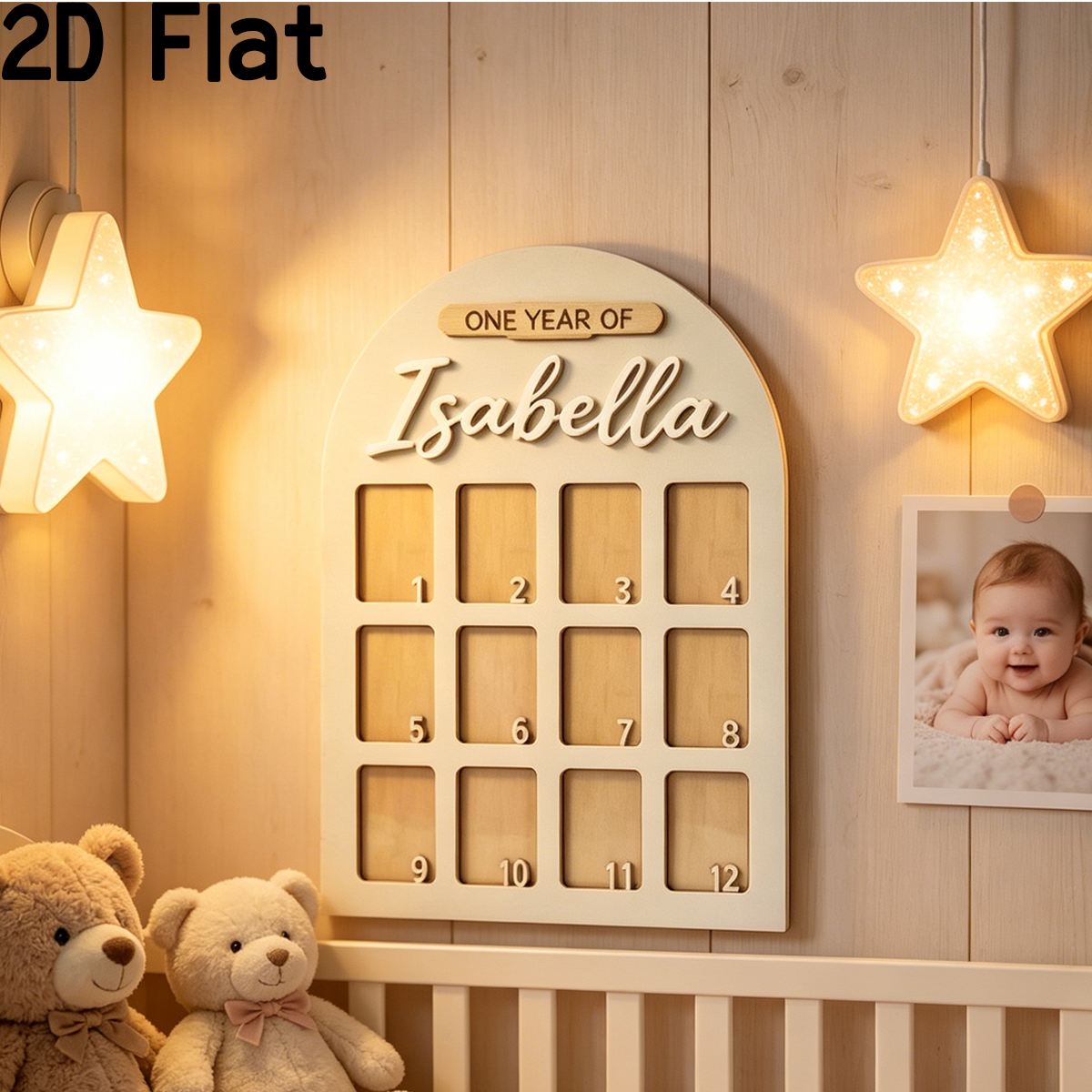 1Pc Custom Photo Record Board  – Baby Nursery Decorations Bewertung und Preis