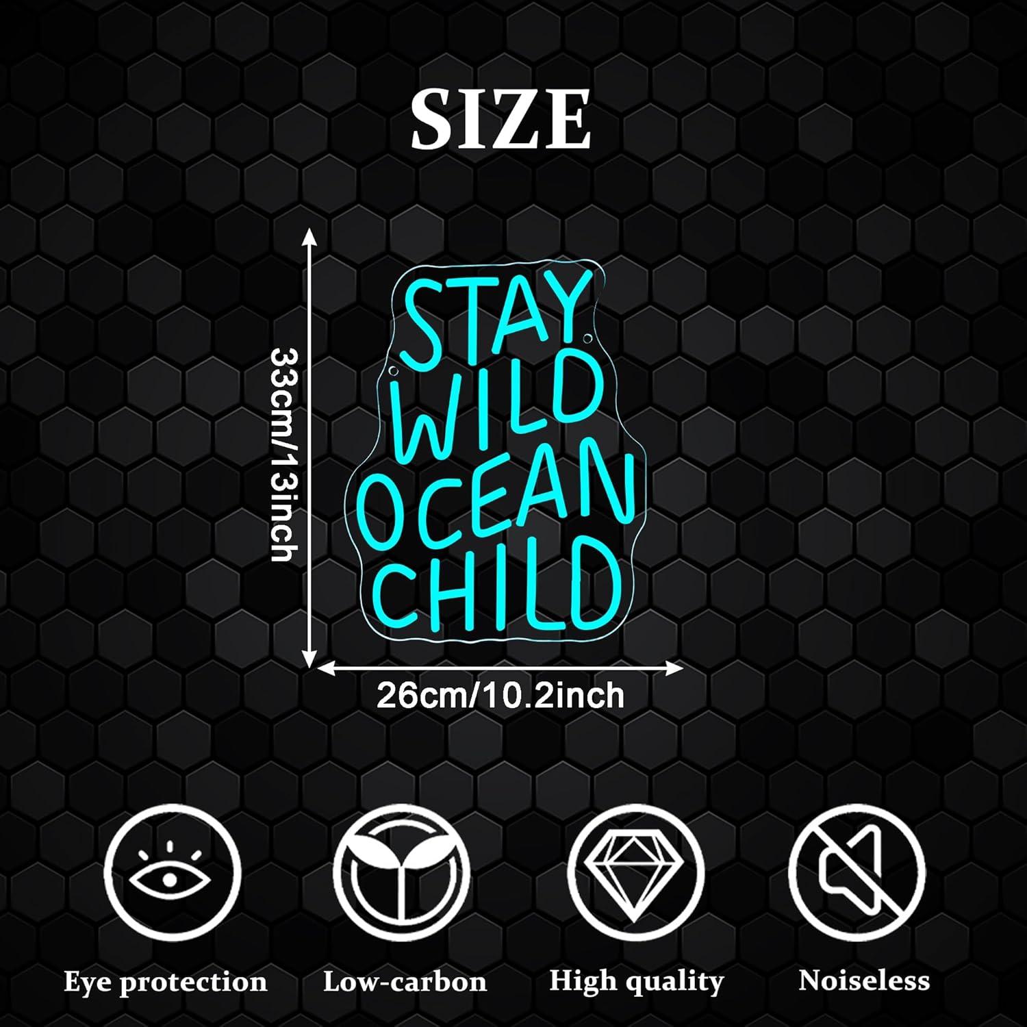 Stay Wild Ocean Child Neon Sig – Baby Nursery In Bewertung und Preis