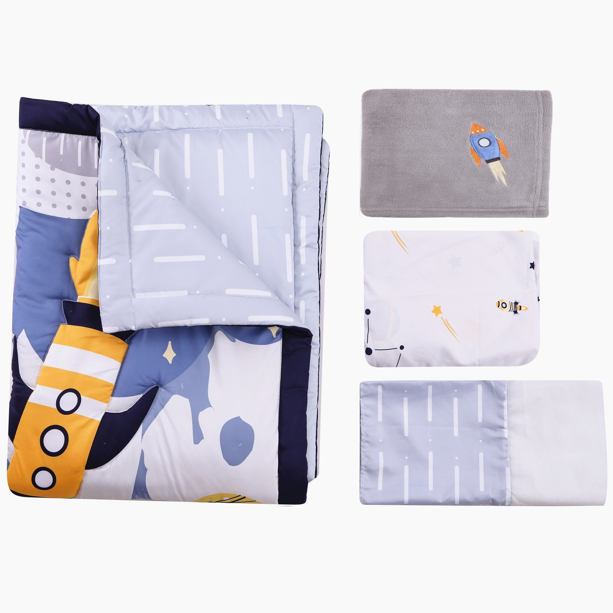 4Pcs Aviation Nursery Crib Bed – Baby Nursery Quilts Bewertung und Preis