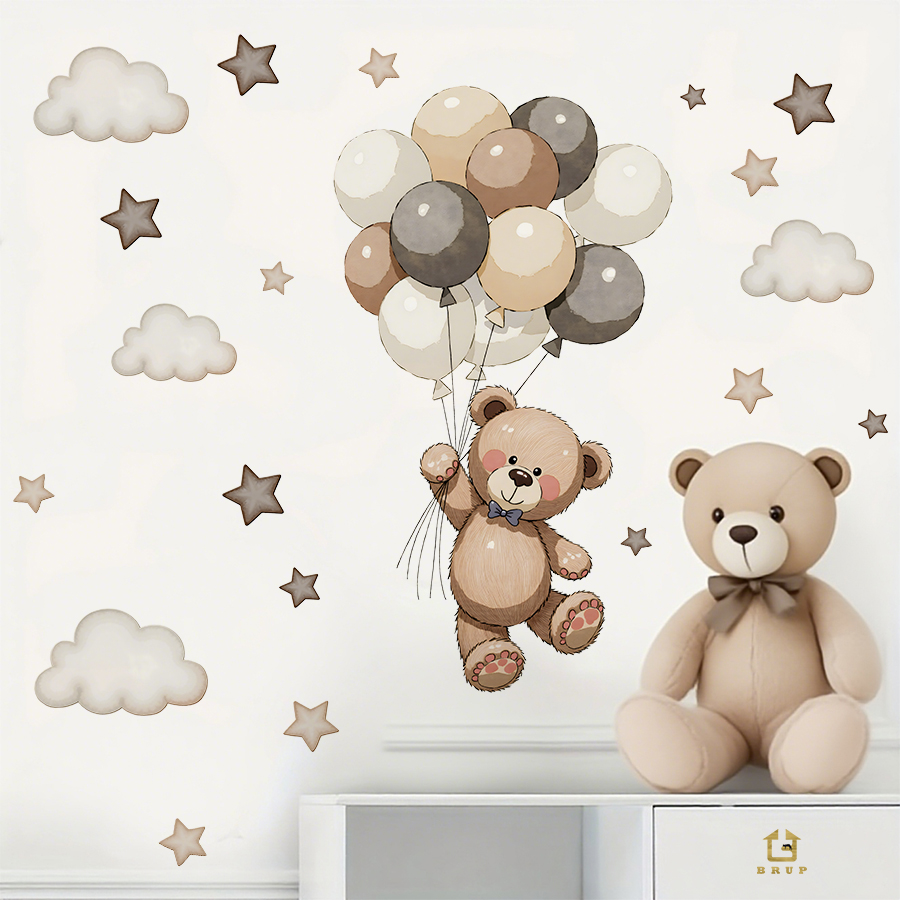 Adorable Teddy Bear Wall Decal – Baby Nursery Kids Bewertung und Preis