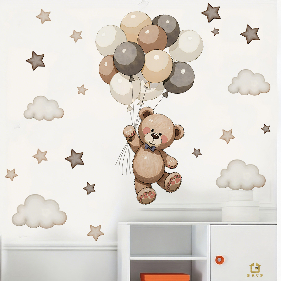 Adorable Teddy Bear Wall Decal – Baby Nursery Kids Bewertung und Preis