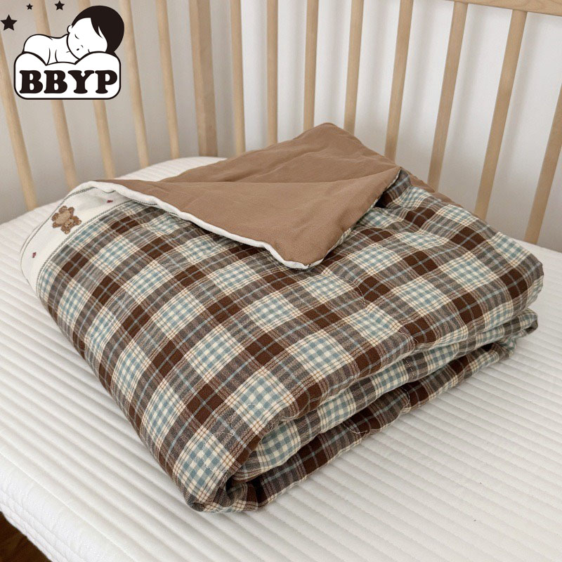 Breathable Grid Linen Quilt fo – Baby Nursery Quilts Bewertung und Preis