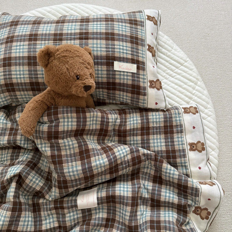 Breathable Grid Linen Quilt fo – Baby Nursery Quilts Bewertung und Preis