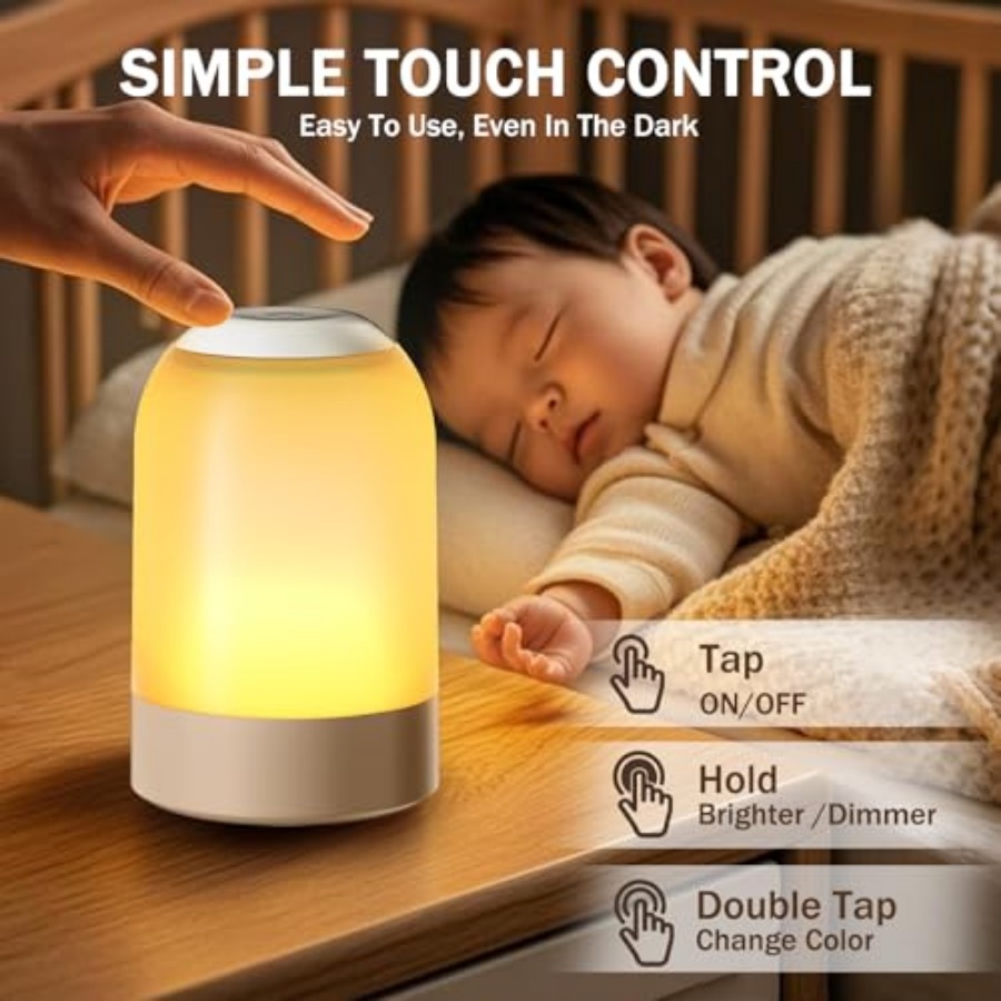 Bedside Touch Night Light, Bab – Baby Nursery Table Lamp Bewertung und Preis
