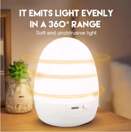 “Egg-Shaped Silicone Night Lig – Baby Nursery Egg Light Bewertung und Preis