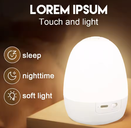 “Egg-Shaped Silicone Night Lig – Baby Nursery Egg Light Bewertung und Preis