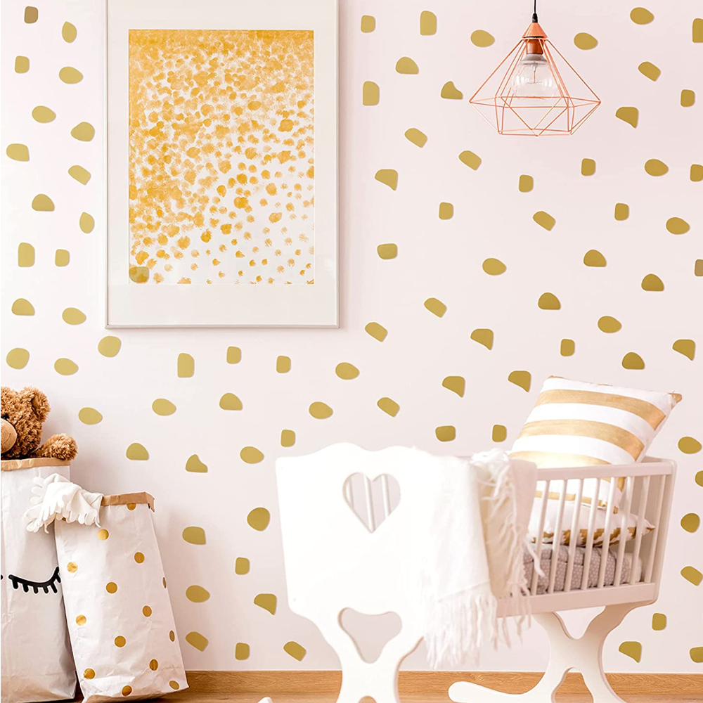 96Pcs/set Cute  Irregular Dots – Baby Nursery Wallpaper Girl Bewertung und Preis