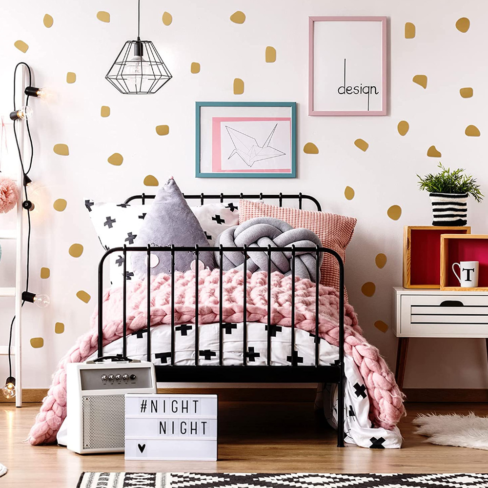 96Pcs/set Cute  Irregular Dots – Baby Nursery Wallpaper Girl Bewertung und Preis