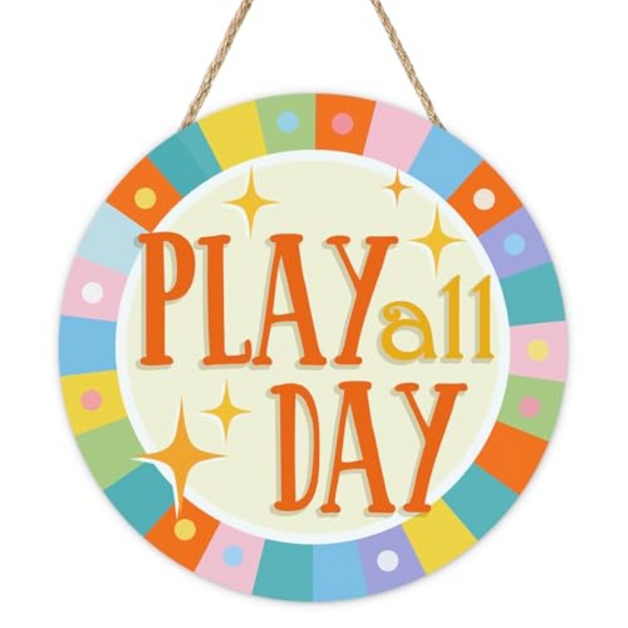 Play All Day Front Door Sign,  – Baby Nursery Decorations Bewertung und Preis