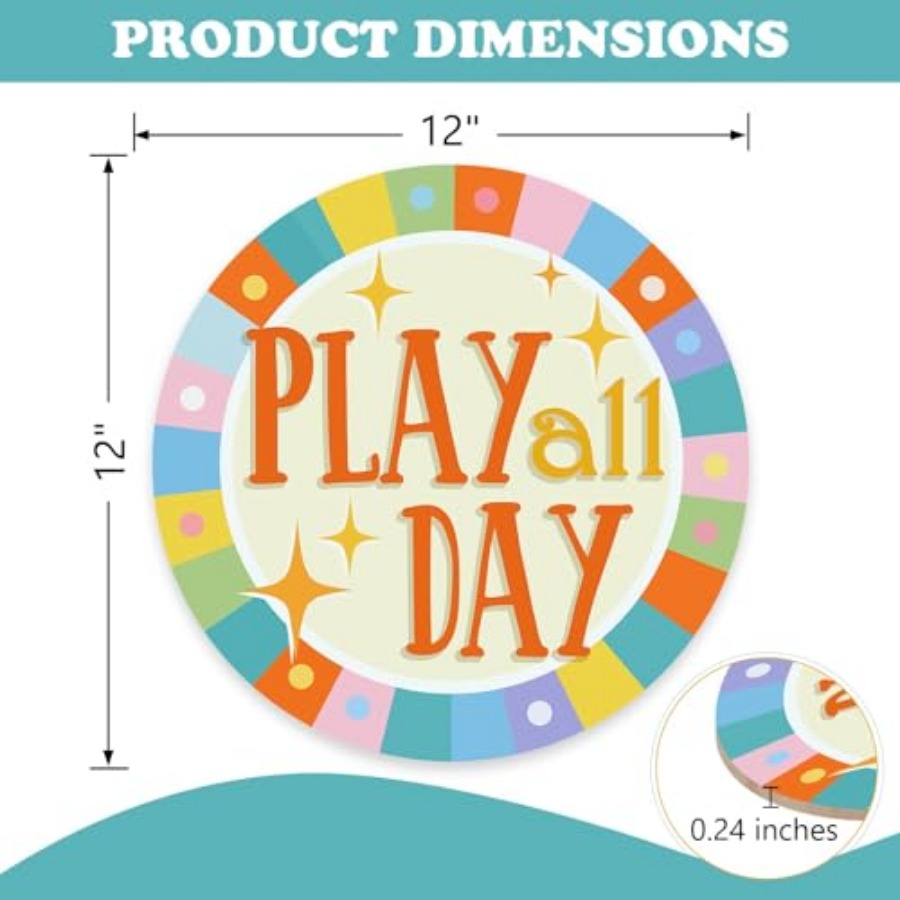 Play All Day Front Door Sign,  – Baby Nursery Decorations Bewertung und Preis