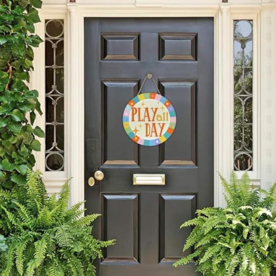 Play All Day Front Door Sign,  – Baby Nursery Decorations Bewertung und Preis