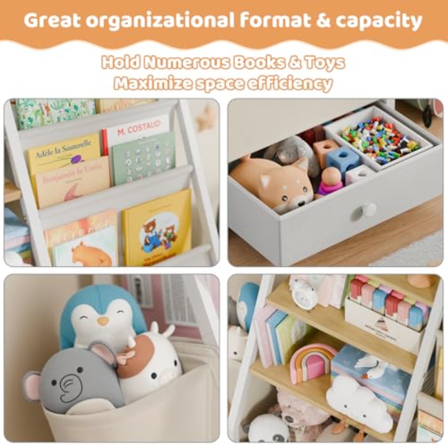 Bookshelf and Toy Storage - Bo – Baby Nursery Books Bewertung und Preis
