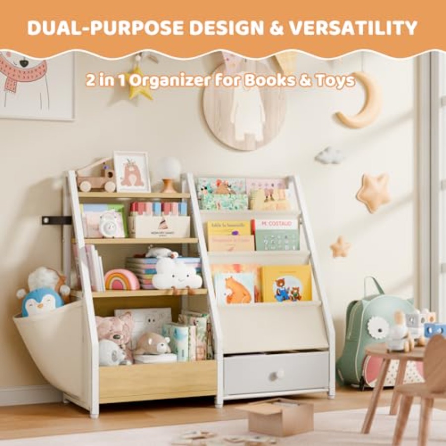 Bookshelf and Toy Storage - Bo – Baby Nursery Books Bewertung und Preis