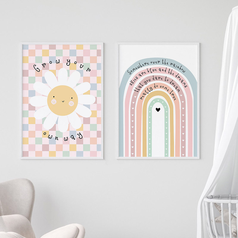 Sun Flower Rainbow Cloud Heart – Baby Nursery Kids Bewertung und Preis