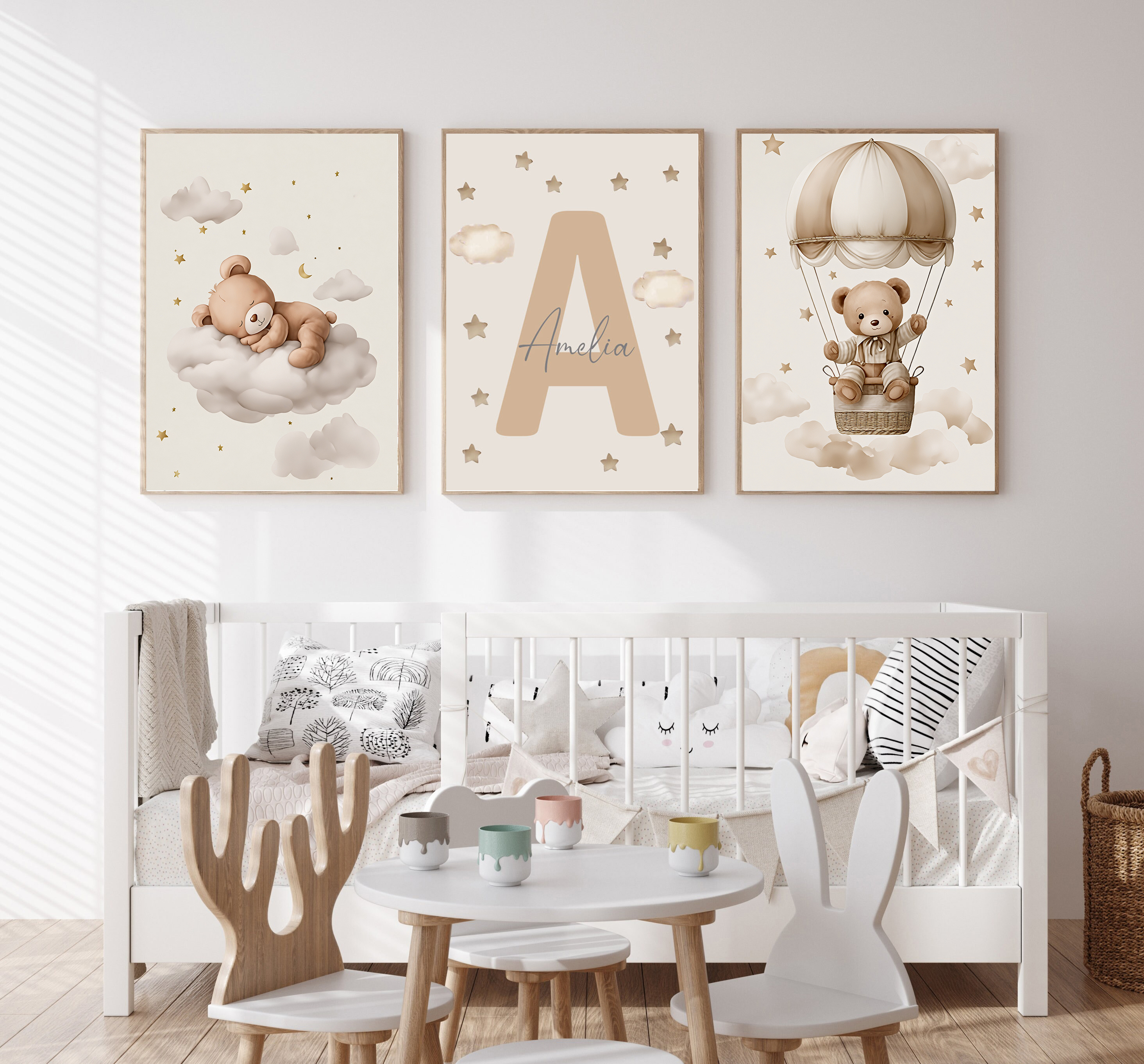 3pcs/set Bohemian Teddy Bear A – Baby Nursery Decorations Bewertung und Preis
