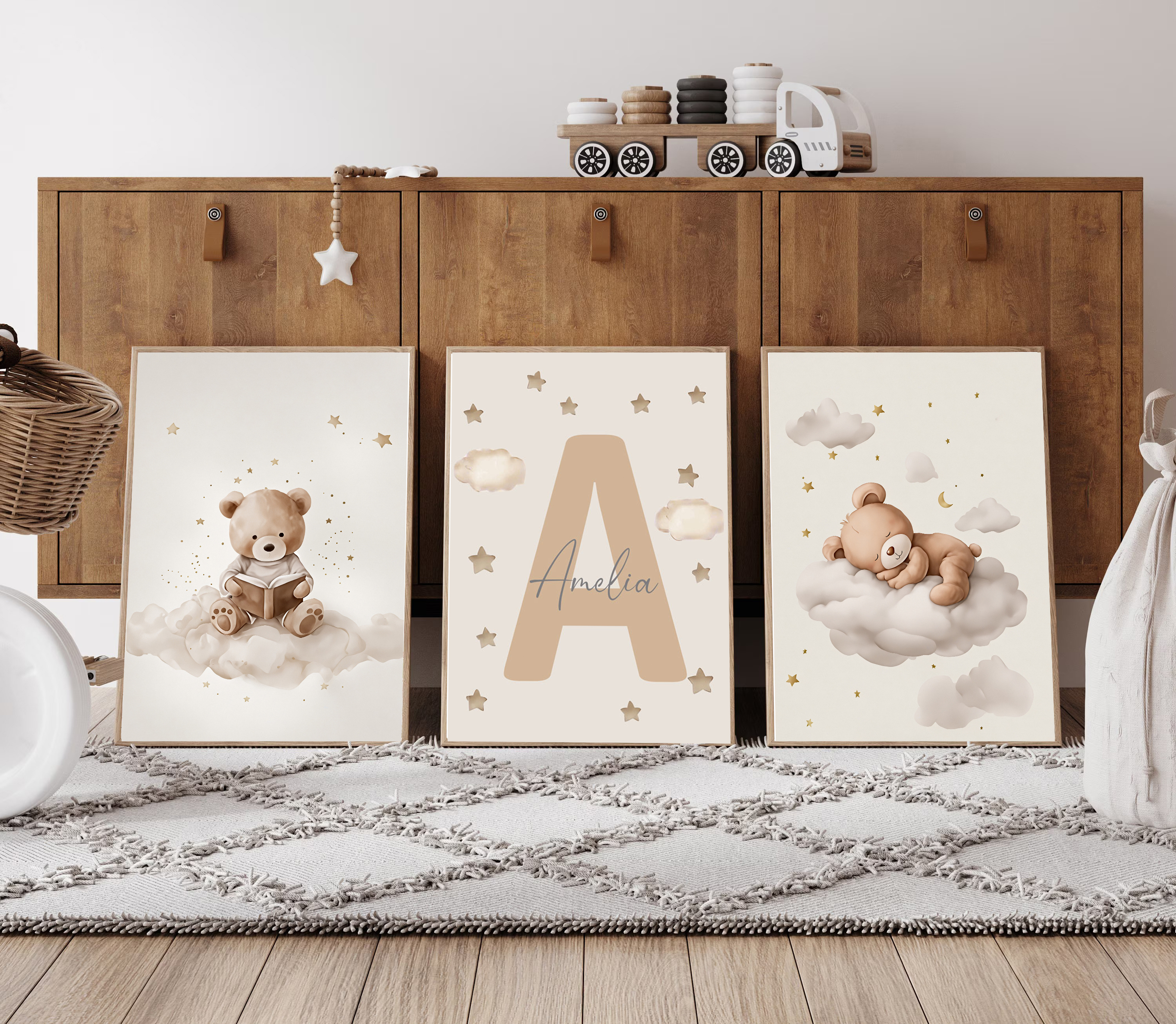 3pcs/set Bohemian Teddy Bear A – Baby Nursery Decorations Bewertung und Preis