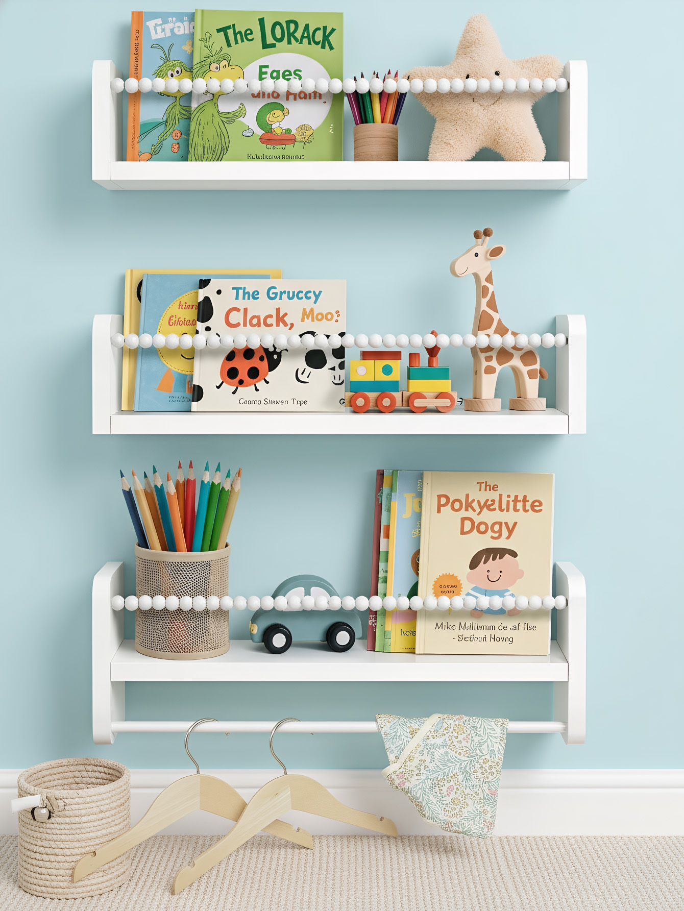 Wood Nursery Book Shelves, 15. – Baby Nursery Books Bewertung und Preis