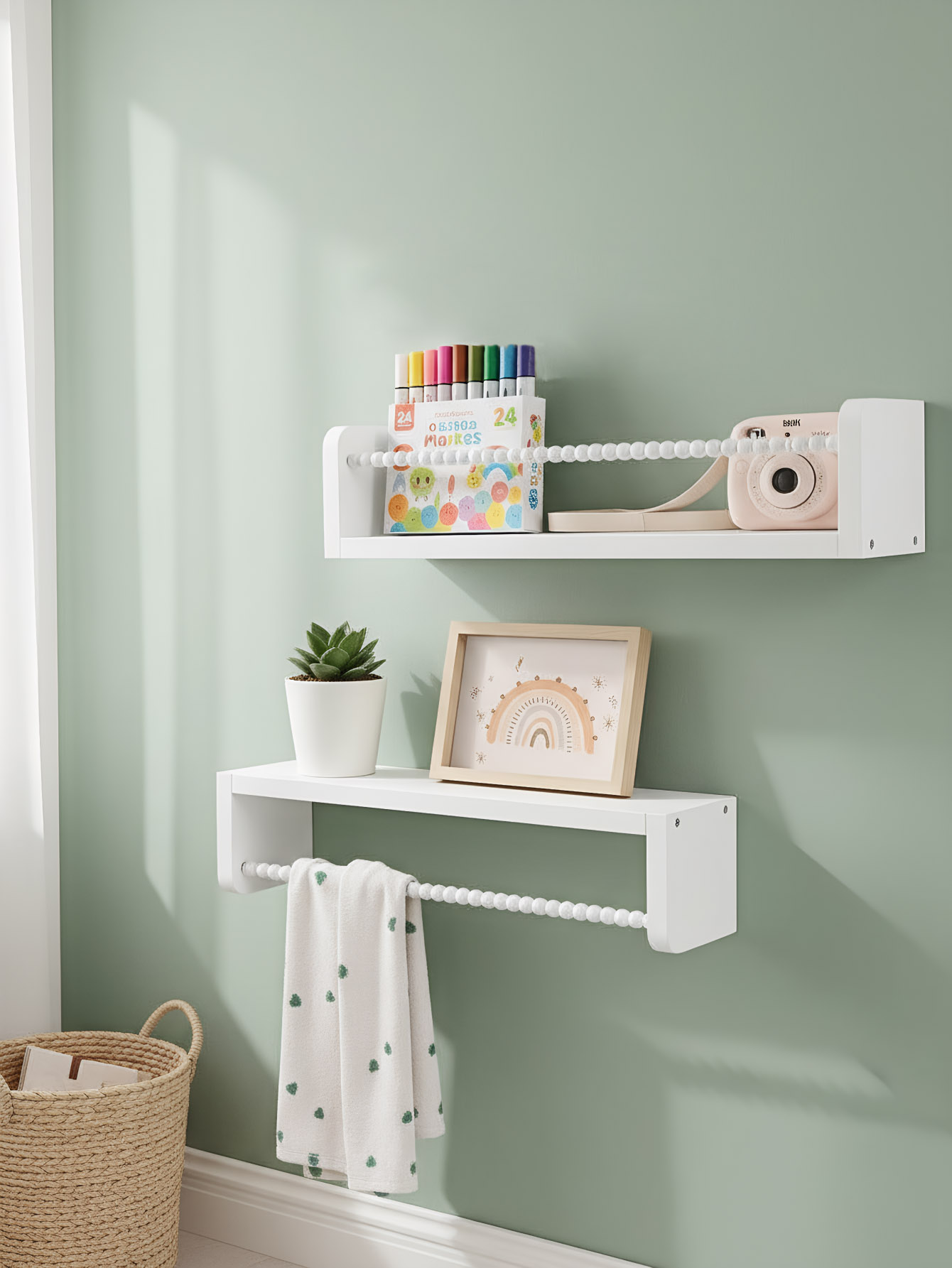 Wood Nursery Book Shelves, 15. – Baby Nursery Books Bewertung und Preis
